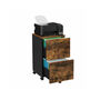 Industrial Brown Mobile Filing Cabinet With Two Drawers, thumbnail 5 of 6