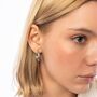 Chunky Hoop Earrings In Sterling Silver, thumbnail 1 of 9