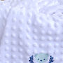 Personalised White Bubble Baby Blanket, thumbnail 4 of 8