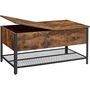 Folding Top Coffee Table With Closed Compartment, thumbnail 7 of 7