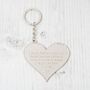 Mother And Family Large Heart Message Keyring, thumbnail 10 of 10
