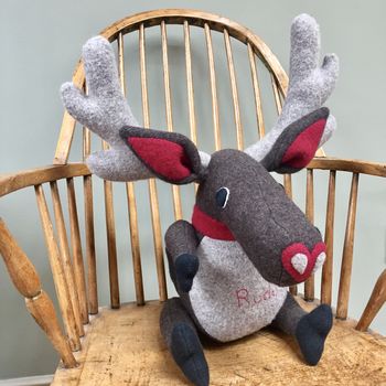 Reindeer Soft Toy For Baby's First Christmas, 2 of 10