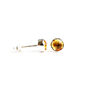 Birthstone Stud Earrings November: Citrine And Silver Or Gold Vermeil, thumbnail 2 of 5