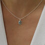 Silver And Blue Topaz Pendant Necklace, thumbnail 1 of 2