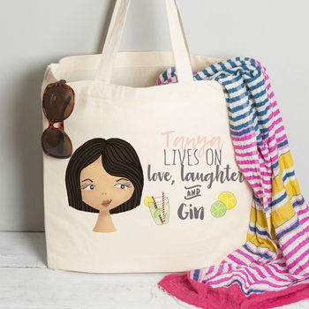 Personalised Hobby Tote Bag For Her, 6 of 7