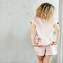 Women's Linen Pyjama Set T Shirt And Shorts, thumbnail 7 of 12