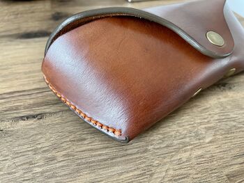 Personalised Spanish Brown Leather Glasses Case, 6 of 12