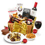 Festive Cheer Christmas Food Hamper With Red Wine, thumbnail 1 of 4