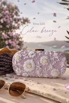 Lilac Breeze | Light Purple Capsule Embroidery Clutch, 2 of 8