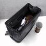 Men's Leather Travel Toiletry Wash Bag, thumbnail 3 of 4