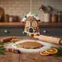 Handmade Felt Gingerbread Sweetshop House Decoration, thumbnail 1 of 6