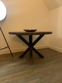 Round Handmade Dining Table With Spider Leg, 2 of 2