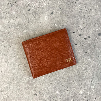 Mens Personalised Pebble Leather Wallet, 3 of 4