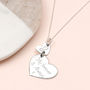 Personalised Sterling Silver Link Heart Necklace, thumbnail 1 of 4