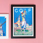 Limited Edition: Vintage Miami Golf Club Poster Print, thumbnail 7 of 8
