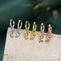 Sterling Silver Flying Dragon Huggie Hoop Earrings, thumbnail 7 of 11