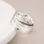 Personalised Classic Wide Sterling Silver Spinner Ring, thumbnail 1 of 9