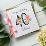 Personalised 40th Birthday Card. Handmade, thumbnail 4 of 5