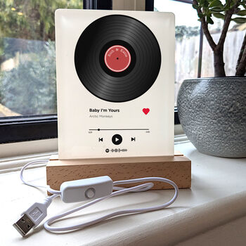 Personalised Our Song Spotify Music Light, 4 of 6