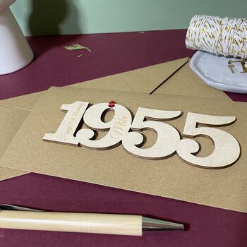 Personalised 70th Birthday 1955 Year Card, 10 of 12