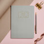 Personalised Scalloped Gold Foil Name Notebook, thumbnail 3 of 4