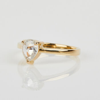 0.40ct Pear Shape Diamond Juno Ring, 2 of 8