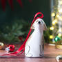 Handmade Ceramic Dog Christmas Decoration, thumbnail 5 of 7