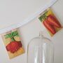 French Vegetable Seed Packet Fabric Bunting, thumbnail 3 of 9
