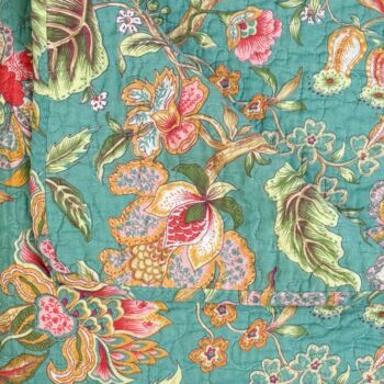Summer Cotton Quilt Assorted Floral Designs | Scandi Living | Two Sizes, 6 of 6