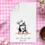 Personalised Dog Chef Hat Gift Tea Towel, thumbnail 10 of 12