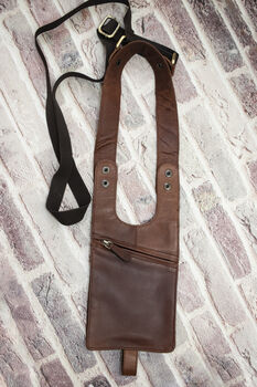 Men's Leather Shoulder Holster Wallet / Bag, 6 of 10