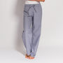 Women's Pyjama Trousers Ash Grey Herringbone Flannel, thumbnail 1 of 4