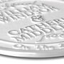 Personalised Round Wedding Heritage Aluminium Gift Plaque, thumbnail 3 of 6