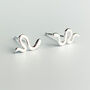 Sterling Silver Simple Snake Stud Earrings, thumbnail 1 of 5