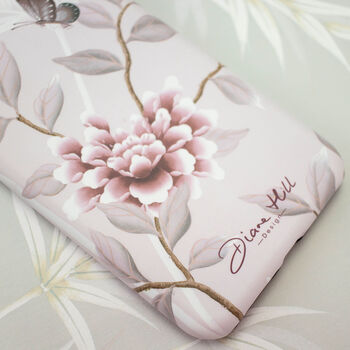 Pastel Pink Floral Chinoiserie Phone Case, 3 of 12