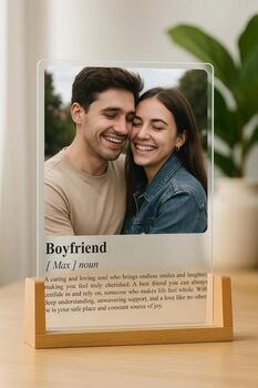 Personalised A5 Acrylic Definition Plaque With Photo Powered By Usb, 2 of 11