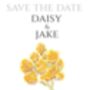 Yarrow Table Name Number Double Sided A5 Wedding Stationery, thumbnail 4 of 6