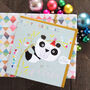 Christmas Panda Greetings Card, thumbnail 1 of 5
