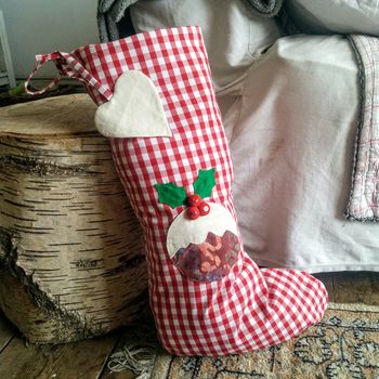 Luxury Personalised Reindeer Christmas Stocking, 3 of 3