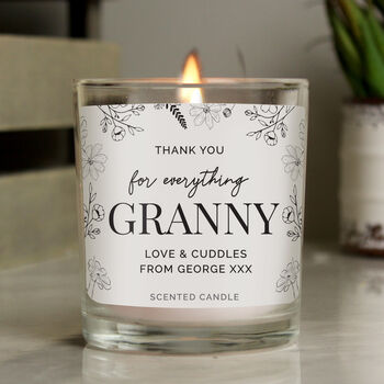 Mothers Day Personalised Floral Scented Candle, 3 of 5