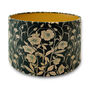 Luxury Velvet Lampshade Spring Flowers Green 40cm Or 30cm Sizes, thumbnail 1 of 6