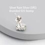 Tiny Opal With Cz Stud Earrings In Sterling Silver, thumbnail 9 of 11