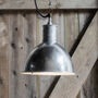 Hot Dipped Industrial Outdoor Domed Pendant Light, thumbnail 1 of 2