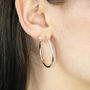 Everyday Sterling Silver Hoop Earrings, thumbnail 7 of 10