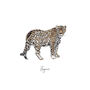 Jaguar Personalised Watercolour Fine Art Print, thumbnail 2 of 5