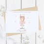 Personalised Pink Prosecco Sister Birthday Card, thumbnail 1 of 2