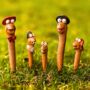 Garden Ornament Decor Worm Statue Novelty Durable Resin, thumbnail 1 of 11