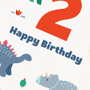 Dinosaurs Happy Birthday Card, 10 of 12