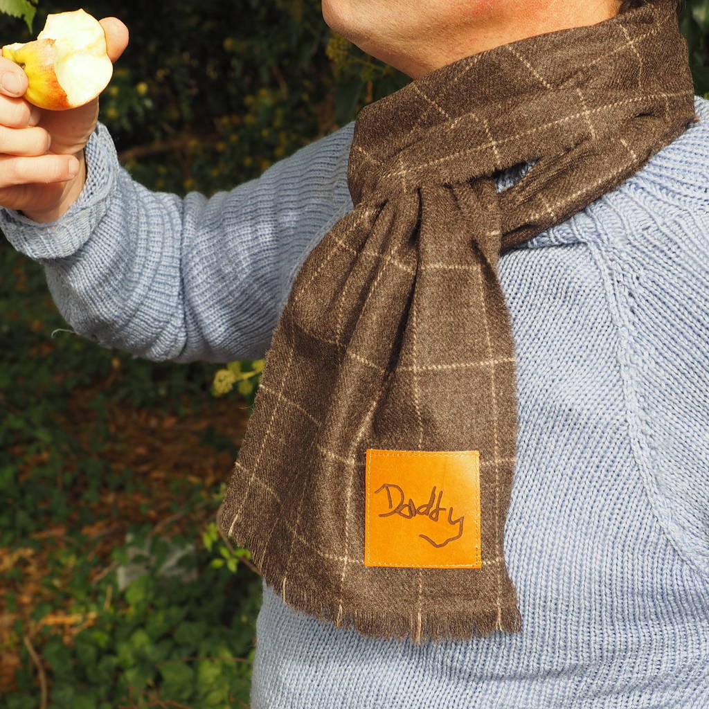 Lambswool Scarf With Handwritten Message By Stabo | notonthehighstreet.com