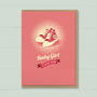 ‘All Star Baby’ Baby Girl Card, thumbnail 4 of 5
